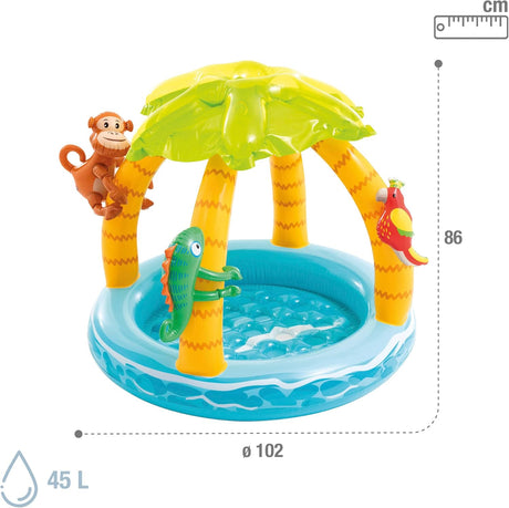 Intex Tropical Island Baby Pool - 102X86CM Ages 1+3 - Al Kabayel Discount CentreIntex Tropical Island Baby Pool - 102X86CM Ages 1+3Pools & waterplay toysINTEXAl Kabayel Discount Centre