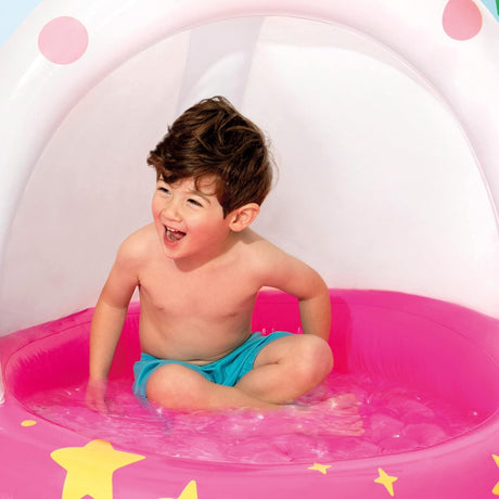 Intex Unicorn Baby Pool with Canopy Shade – 102 × 102 cm - Al Kabayel Discount CentreIntex Unicorn Baby Pool with Canopy Shade – 102 × 102 cmPools & waterplay toysINTEXAl Kabayel Discount Centre