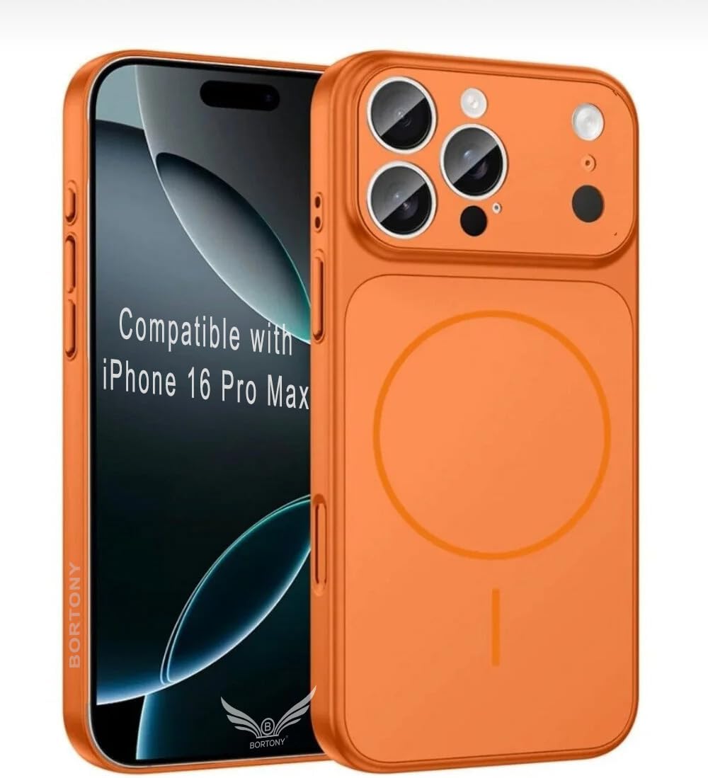 iPhone 16 Pro Max Case – High-End Quality MagSafe Back Cover (Orange) - Al Kabayel Discount CentreiPhone 16 Pro Max Case – High-End Quality MagSafe Back Cover (Orange)Mobile CasesAKDCAl Kabayel Discount Centre