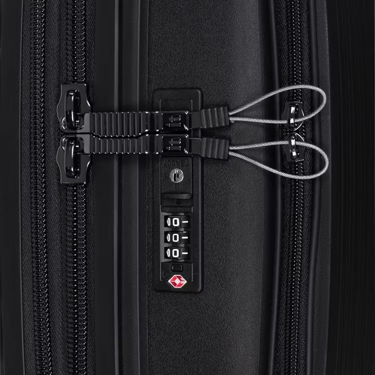 IT Unanimous 21-Inch Polypropylene Hard Case Lightweight Luggage with Expandable Design, 8×360° Spinner Wheels & TSA Lock – Black