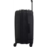 IT Unanimous 21-Inch Polypropylene Hard Case Lightweight Luggage with Expandable Design, 8×360° Spinner Wheels & TSA Lock – Black