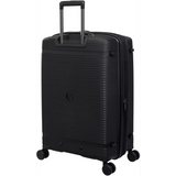 IT Unanimous 21-Inch Polypropylene Hard Case Lightweight Luggage with Expandable Design, 8×360° Spinner Wheels & TSA Lock – Black
