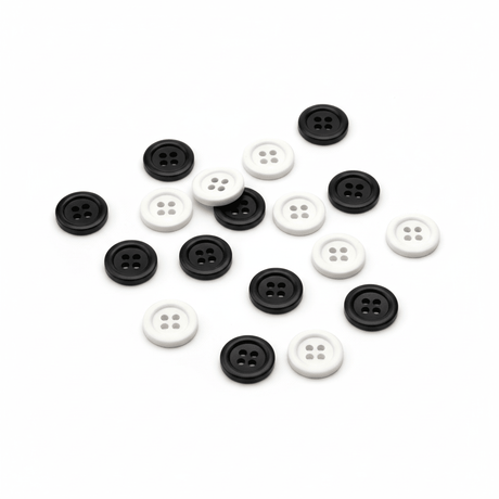 Italo Button Black & White 2cm – Set of 15 Pcs - Al Kabayel Discount CentreItalo Button Black & White 2cm – Set of 15 PcsITALOCraft SuppliesAl Kabayel Discount Centre