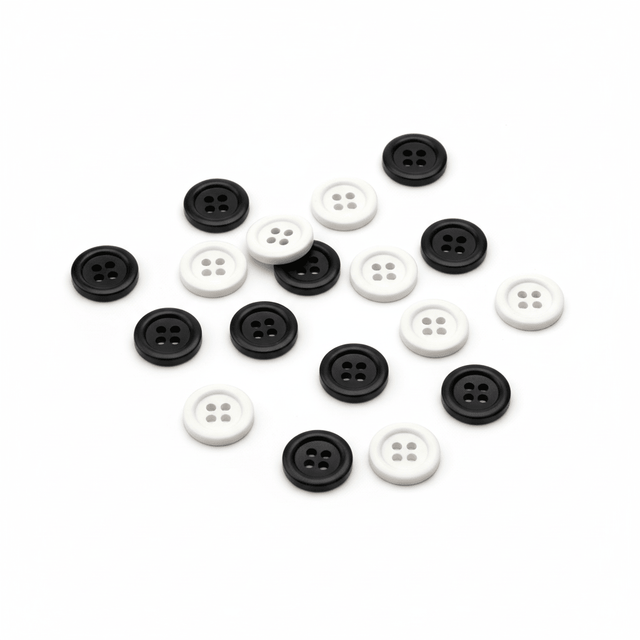 Italo Button Black & White 2cm – Set of 15 Pcs - Al Kabayel Discount CentreItalo Button Black & White 2cm – Set of 15 PcsITALOCraft SuppliesAl Kabayel Discount Centre