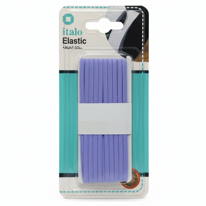 Italo Elastic Sewing Ribbon – Purple | 0.3cm × 5m - Al Kabayel Discount CentreItalo Elastic Sewing Ribbon – Purple | 0.3cm × 5mITALOCraft SuppliesAl Kabayel Discount Centre