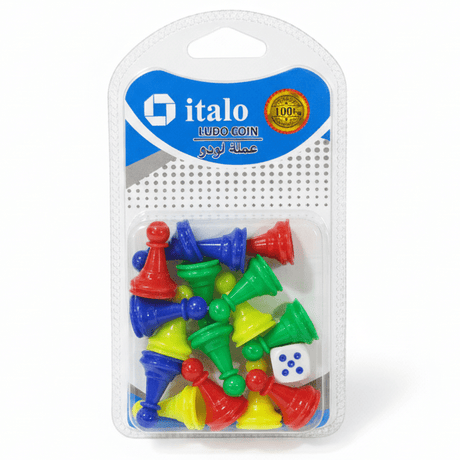 Italo Ludo Coin Set – 17 Pieces (Small) - Al Kabayel Discount CentreItalo Ludo Coin Set – 17 Pieces (Small)ITALOCraft SuppliesAl Kabayel Discount Centre