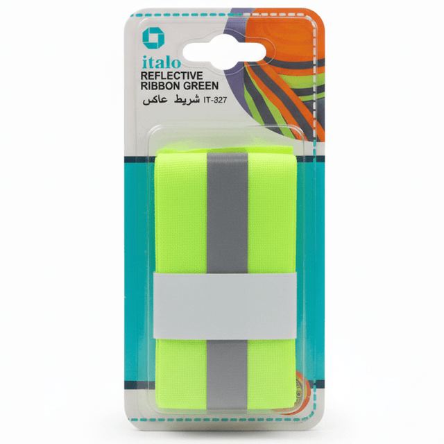 Italo Reflective Ribbon Green – High - Visibility Safety Strip (IT - 327) - Al Kabayel Discount CentreItalo Reflective Ribbon Green – High - Visibility Safety Strip (IT - 327)ITALOCraft SuppliesAl Kabayel Discount Centre