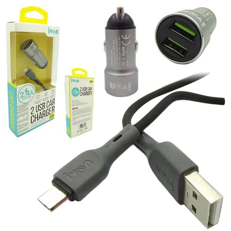 IVON USB Car Charger 2.4 Amp Output - Al Kabayel Discount CentreIVON USB Car Charger 2.4 Amp OutputCords & AdaptersIVONAl Kabayel Discount Centre