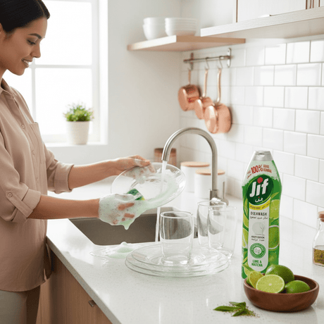 JIF Anti Odor Dishwashing Liquid Lime & Matcha, for 100% Grease Removal, 670ml - Al Kabayel Discount CentreJIF Anti Odor Dishwashing Liquid Lime & Matcha, for 100% Grease Removal, 670mlHousehold CleaningJIFAl Kabayel Discount Centre