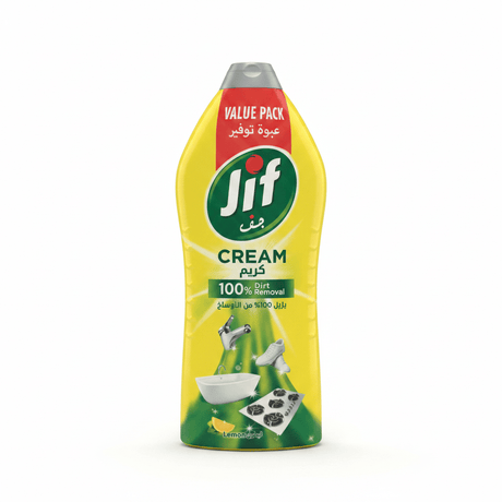 Jif Cream Cleaner with Micro Crystals Lemon - 1500ml - Al Kabayel Discount CentreJif Cream Cleaner with Micro Crystals Lemon - 1500mlHousehold CleaningJIFAl Kabayel Discount Centre