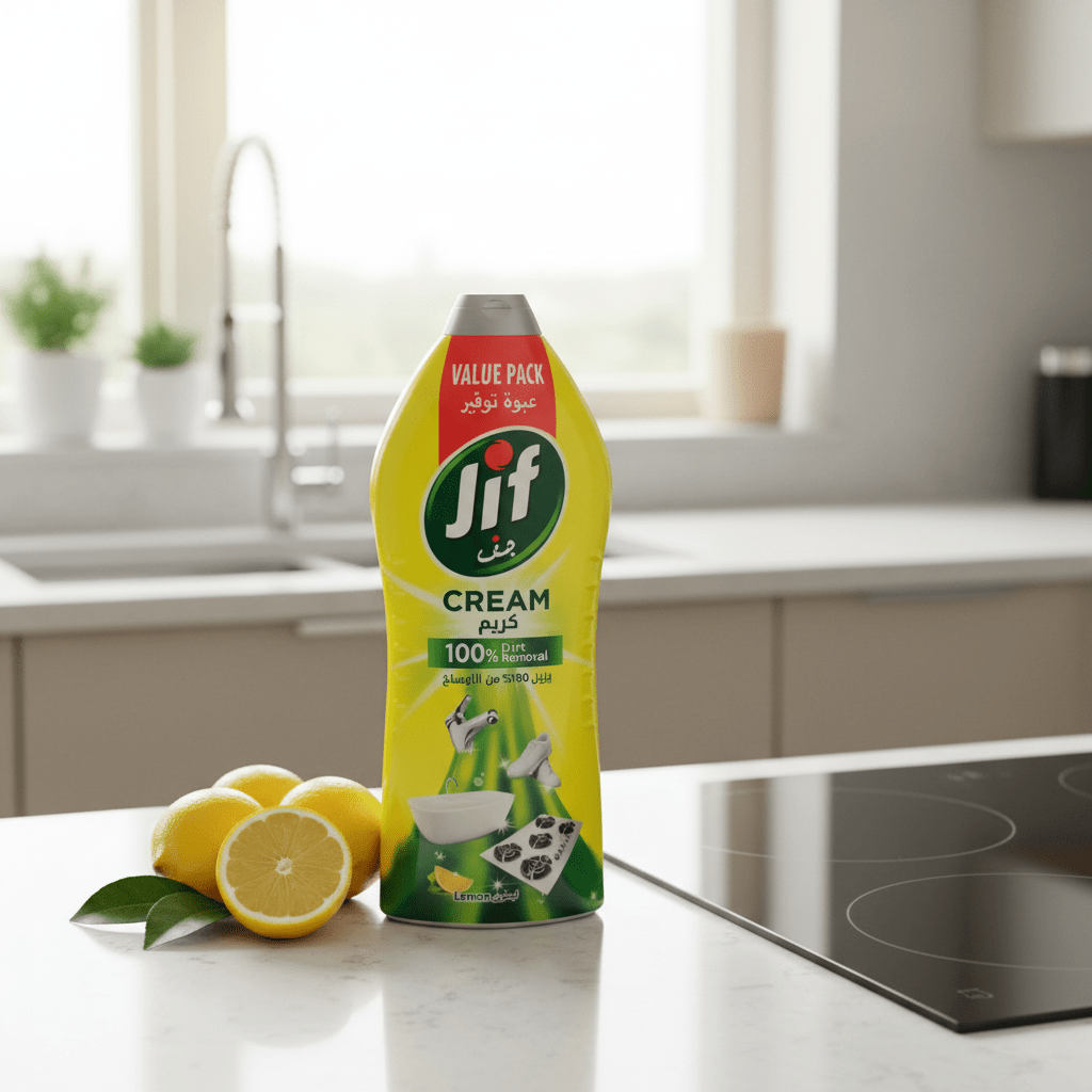 Jif Cream Cleaner with Micro Crystals Lemon - 1500ml - Al Kabayel Discount CentreJif Cream Cleaner with Micro Crystals Lemon - 1500mlHousehold CleaningJIFAl Kabayel Discount Centre