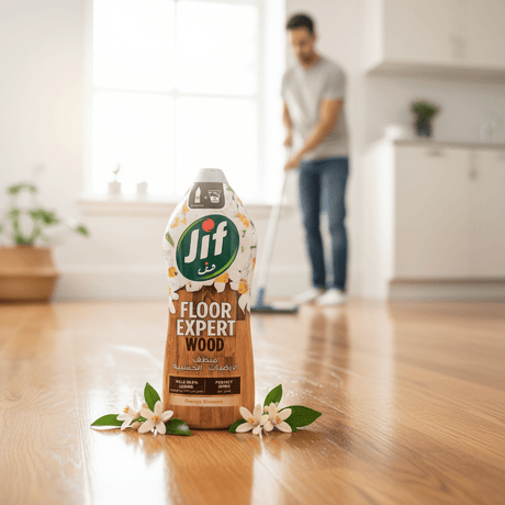 Jif Floor Expert Wood Floor Cleaner – Orange Blossom - 1500ml - Al Kabayel Discount CentreJif Floor Expert Wood Floor Cleaner – Orange Blossom - 1500mlHousehold CleaningJIFAl Kabayel Discount Centre