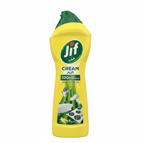 Jif Multipurpose Cream Cleaner, Lemon, 100% Dirt Removal - 750ml - Al Kabayel Discount CentreJif Multipurpose Cream Cleaner, Lemon, 100% Dirt Removal - 750mlHousehold CleaningJIFAl Kabayel Discount Centre