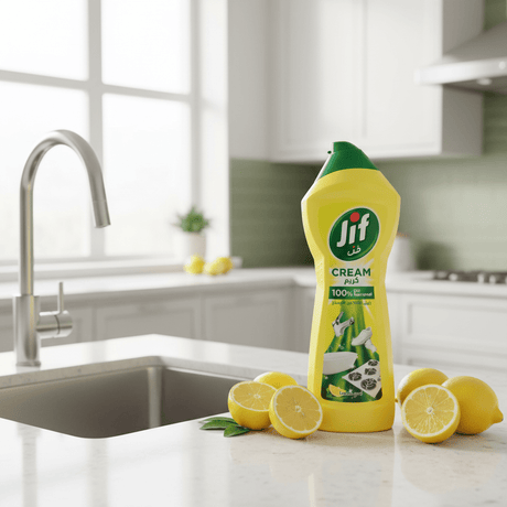 Jif Multipurpose Cream Cleaner, Lemon, 100% Dirt Removal - 750ml - Al Kabayel Discount CentreJif Multipurpose Cream Cleaner, Lemon, 100% Dirt Removal - 750mlHousehold CleaningJIFAl Kabayel Discount Centre