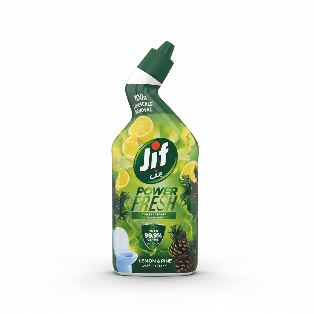 Jif Power Fresh Toilet Cleaner Lemon & Pine - 500ml - Al Kabayel Discount CentreJif Power Fresh Toilet Cleaner Lemon & Pine - 500mlHousehold CleaningJIFAl Kabayel Discount Centre