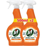 Jif Ultra Fast 100% Grease Removal Kitchen Cleaner - 500ml Pack Of 2 - Al Kabayel Discount CentreJif Ultra Fast 100% Grease Removal Kitchen Cleaner - 500ml Pack Of 2Household CleaningJIFAl Kabayel Discount Centre