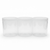 Jiham 3-Piece Clear Plastic Jar Set - 850ml - 10×12 cm - Al Kabayel Discount CentreJiham 3-Piece Clear Plastic Jar Set - 850ml - 10×12 cmJars & Food SaversJIHAMAl Kabayel Discount Centre