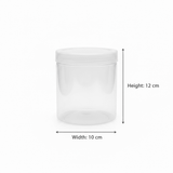 Jiham 3-Piece Clear Plastic Jar Set - 850ml - 10×12 cm - Al Kabayel Discount CentreJiham 3-Piece Clear Plastic Jar Set - 850ml - 10×12 cmJars & Food SaversJIHAMAl Kabayel Discount Centre