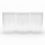 Jiham 3-Piece Clear Plastic Storage Jar Set - 750ml - 8.5 × 14 cm - Al Kabayel Discount CentreJiham 3-Piece Clear Plastic Storage Jar Set - 750ml - 8.5 × 14 cmJars & Food SaversJIHAMAl Kabayel Discount Centre