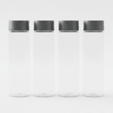 Jiham 4-Piece Clear Plastic Juice Bottles Set - 500ml - Grey Screw Cap - Al Kabayel Discount CentreJiham 4-Piece Clear Plastic Juice Bottles Set - 500ml - Grey Screw CapWater BottlesJIHAMAl Kabayel Discount Centre