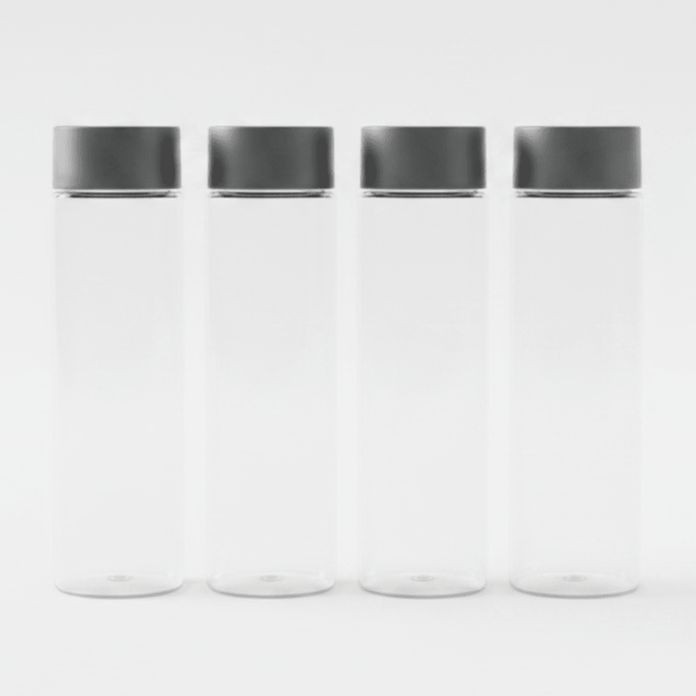 Jiham 4-Piece Clear Plastic Juice Bottles Set - 500ml - Grey Screw Cap - Al Kabayel Discount CentreJiham 4-Piece Clear Plastic Juice Bottles Set - 500ml - Grey Screw CapWater BottlesJIHAMAl Kabayel Discount Centre