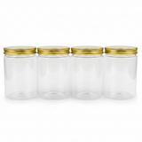 Jiham 4PCS Plastic Storage Jar 450ml - 7.5×12 cm - Al Kabayel Discount CentreJiham 4PCS Plastic Storage Jar 450ml - 7.5×12 cmJars & Food SaversJIHAMAl Kabayel Discount Centre
