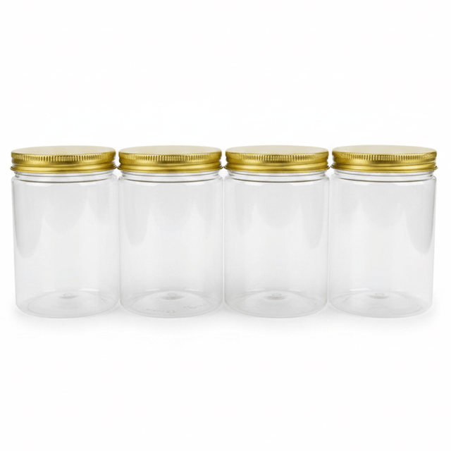 Jiham 4PCS Plastic Storage Jar 450ml - 7.5×12 cm - Al Kabayel Discount CentreJiham 4PCS Plastic Storage Jar 450ml - 7.5×12 cmJars & Food SaversJIHAMAl Kabayel Discount Centre