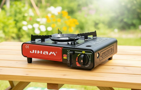 Jiham Portable Single Gas Stove Black Color | Compact Camping Gas Burner | High - Efficiency Outdoor Cooker for Travel, Picnic & Camping Use - Al Kabayel Discount CentreJiham Portable Single Gas Stove Black Color | Compact Camping Gas Burner | High - Efficiency Outdoor Cooker for Travel, Picnic & Camping UsePortable Gas StovesJIHAMAl Kabayel Discount Centre
