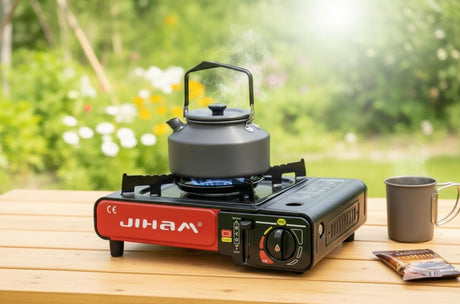 Jiham Portable Single Gas Stove Black Color | Compact Camping Gas Burner | High - Efficiency Outdoor Cooker for Travel, Picnic & Camping Use - Al Kabayel Discount CentreJiham Portable Single Gas Stove Black Color | Compact Camping Gas Burner | High - Efficiency Outdoor Cooker for Travel, Picnic & Camping UsePortable Gas StovesJIHAMAl Kabayel Discount Centre