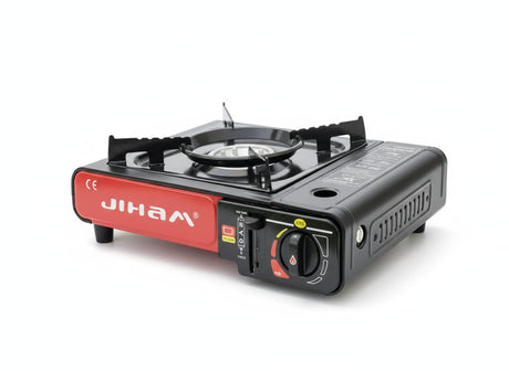 Jiham Portable Single Gas Stove Black Color | Compact Camping Gas Burner | High - Efficiency Outdoor Cooker for Travel, Picnic & Camping Use - Al Kabayel Discount CentreJiham Portable Single Gas Stove Black Color | Compact Camping Gas Burner | High - Efficiency Outdoor Cooker for Travel, Picnic & Camping UsePortable Gas StovesJIHAMAl Kabayel Discount Centre