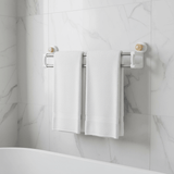 Jinghong Plastic & Steel Wall - Mounted Towel Hanger Strong Adhesive Holder - 50cm - Ivory - Al Kabayel Discount CentreJinghong Plastic & Steel Wall - Mounted Towel Hanger Strong Adhesive Holder - 50cm - IvoryKitchen & Bath FixturesJINGHONGAl Kabayel Discount Centre