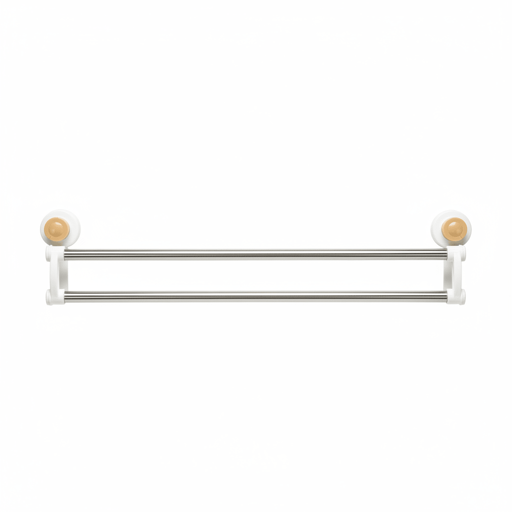 Jinghong Plastic & Steel Wall - Mounted Towel Hanger Strong Adhesive Holder - 50cm - Ivory - Al Kabayel Discount CentreJinghong Plastic & Steel Wall - Mounted Towel Hanger Strong Adhesive Holder - 50cm - IvoryKitchen & Bath FixturesJINGHONGAl Kabayel Discount Centre