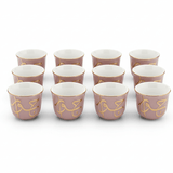 Jiwar Purple Ceramic Arabic Cawa Coffee Cups Set of 12 Gold Arabic Pattern Traditional Gahwa Finjan 80 ml - Al Kabayel Discount CentreJiwar Purple Ceramic Arabic Cawa Coffee Cups Set of 12 Gold Arabic Pattern Traditional Gahwa Finjan 80 mlTea CupsJIWARAl Kabayel Discount Centre