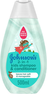 Johnson's Baby 2 - In - 1 Kids Shampoo & Conditioner 500ml – No More Tears, Hypoallergenic - Al Kabayel Discount CentreJohnson's Baby 2 - In - 1 Kids Shampoo & Conditioner 500ml – No More Tears, HypoallergenicBaby ProductsJOHNSON'SAl Kabayel Discount Centre