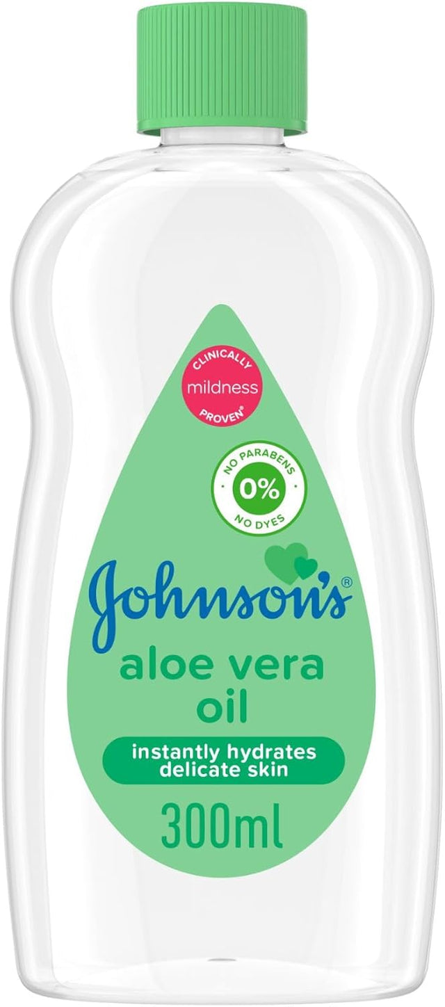 Johnson's Baby Aloe Vera Moisturising Oil 300ml - Al Kabayel Discount CentreJohnson's Baby Aloe Vera Moisturising Oil 300mlBaby ProductsJOHNSON'SAl Kabayel Discount Centre