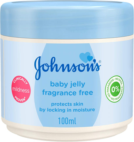 Johnson's Baby Jelly Fragrance Free 100ml – Gentle, Hypoallergenic Skin Protection - Al Kabayel Discount CentreJohnson's Baby Jelly Fragrance Free 100ml – Gentle, Hypoallergenic Skin ProtectionBaby ProductsJOHNSON'SAl Kabayel Discount Centre