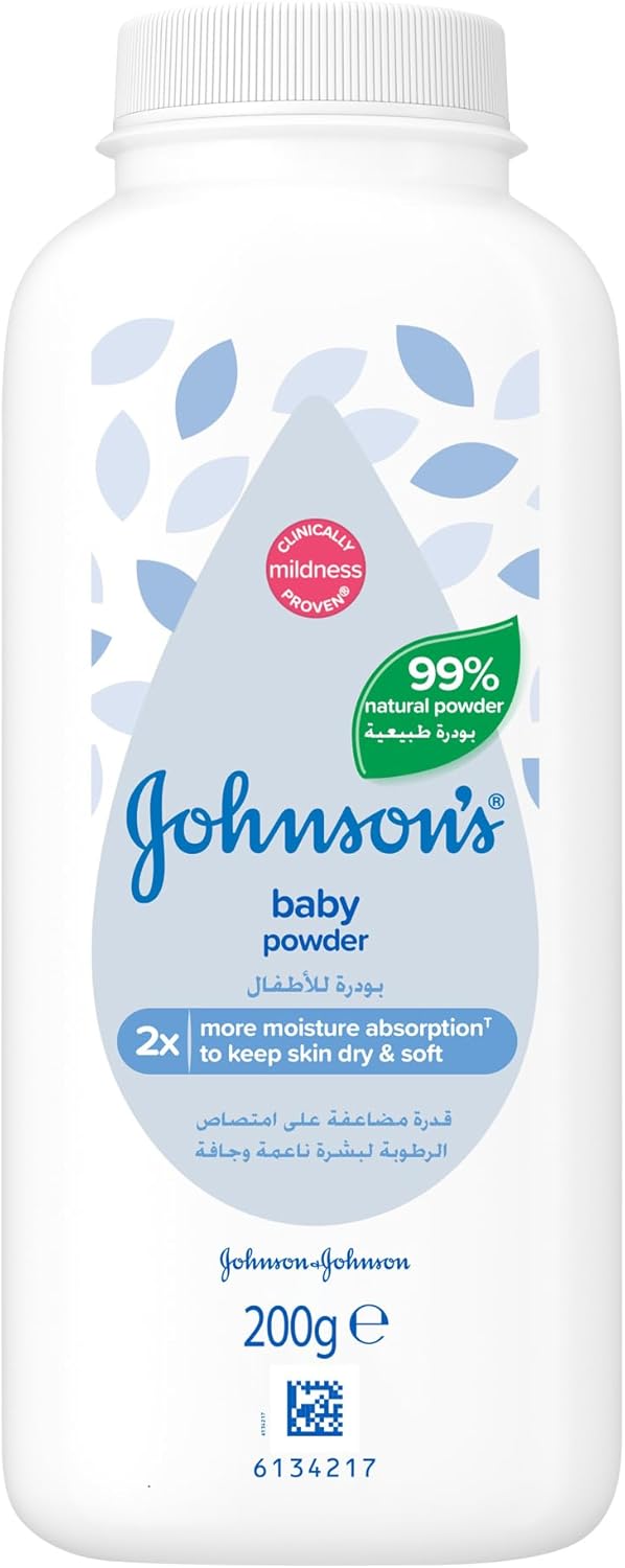 Johnson's Baby Powder – 99% Natural, Talc - Free, 200g - Al Kabayel Discount CentreJohnson's Baby Powder – 99% Natural, Talc - Free, 200gBaby ProductsJOHNSON'SAl Kabayel Discount Centre
