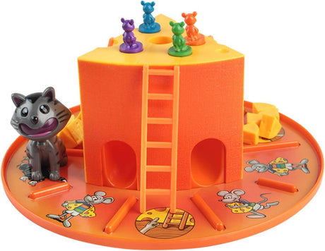 Joodi Cat & Mouse Game Playset, Includes 1pc Giant Cheese - 17pcs og Cheese - 3 Ladders - 4pcs Multicolor Mice - 1pc Cat - 1pc Die, 556 - 38 - Al Kabayel Discount CentreJoodi Cat & Mouse Game Playset, Includes 1pc Giant Cheese - 17pcs og Cheese - 3 Ladders - 4pcs Multicolor Mice - 1pc Cat - 1pc Die, 556 - 38Board GamesJOODIAl Kabayel Discount Centre