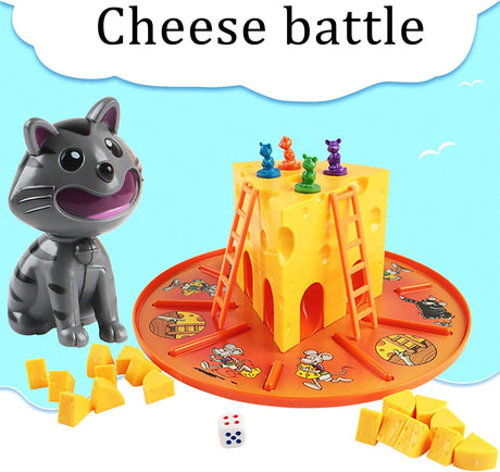 Joodi Cat & Mouse Game Playset, Includes 1pc Giant Cheese - 17pcs og Cheese - 3 Ladders - 4pcs Multicolor Mice - 1pc Cat - 1pc Die, 556 - 38 - Al Kabayel Discount CentreJoodi Cat & Mouse Game Playset, Includes 1pc Giant Cheese - 17pcs og Cheese - 3 Ladders - 4pcs Multicolor Mice - 1pc Cat - 1pc Die, 556 - 38Board GamesJOODIAl Kabayel Discount Centre
