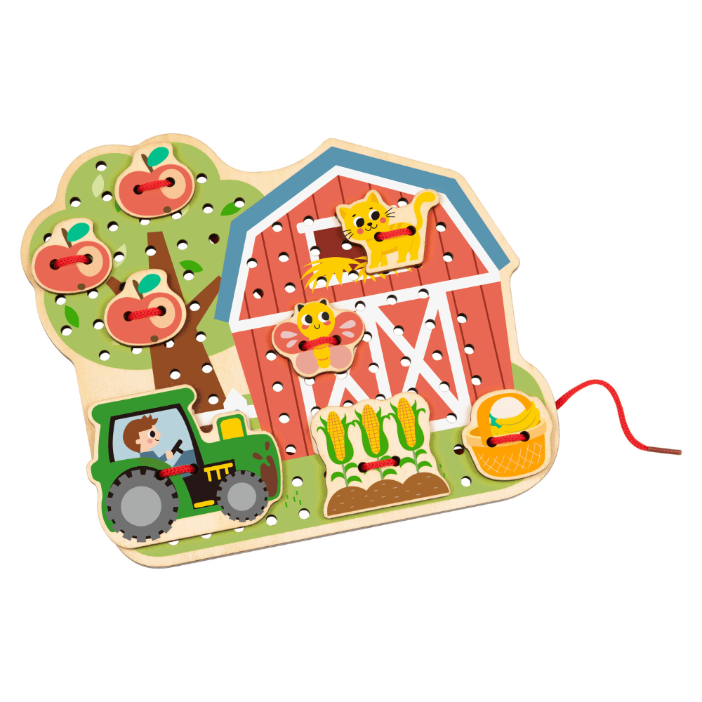 Joodi Farm 23pcs Wooden Threading Game Set, Multicolor - Al Kabayel Discount CentreJoodi Farm 23pcs Wooden Threading Game Set, MulticolorEducational ToysJOODIAl Kabayel Discount Centre