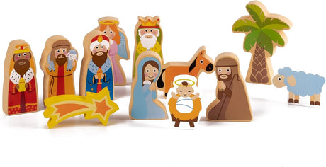 Joodi Merry Christmas 20pcs Wooden Village Playset, The Nativity Scene - Al Kabayel Discount CentreJoodi Merry Christmas 20pcs Wooden Village Playset, The Nativity SceneBuilding ToysJOODIAl Kabayel Discount Centre