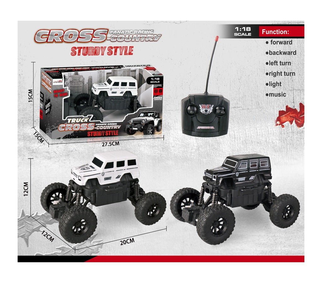 Joodi R/C Climbing Car with Light and Music, Cross Country Sturdy Style, 1:18 Scale, 2 MHz R/C - Al Kabayel Discount CentreJoodi R/C Climbing Car with Light and Music, Cross Country Sturdy Style, 1:18 Scale, 2 MHz R/CRemote Control toysJOODIAl Kabayel Discount Centre