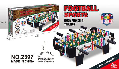 Joodi Tabletop Football 51cm*44cm*17.5cm, Shift and Rotating Shafts, Includes Football Table & 2 Ball, Multicolor - 2397 - Al Kabayel Discount CentreJoodi Tabletop Football 51cm*44cm*17.5cm, Shift and Rotating Shafts, Includes Football Table & 2 Ball, Multicolor - 2397Board GamesJOODIAl Kabayel Discount Centre