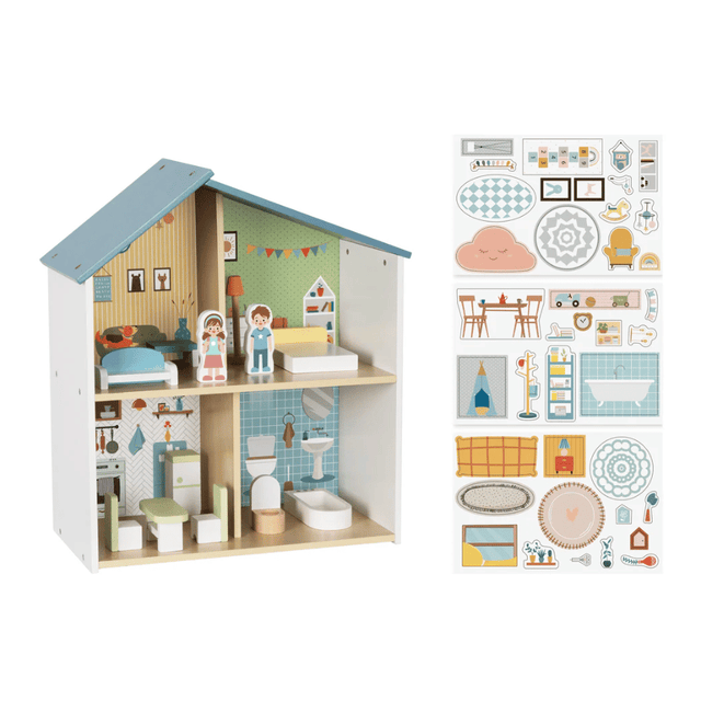 Joodi Wooden 14pcs Doll House Playset - Al Kabayel Discount CentreJoodi Wooden 14pcs Doll House PlaysetPretend PlayJOODIAl Kabayel Discount Centre
