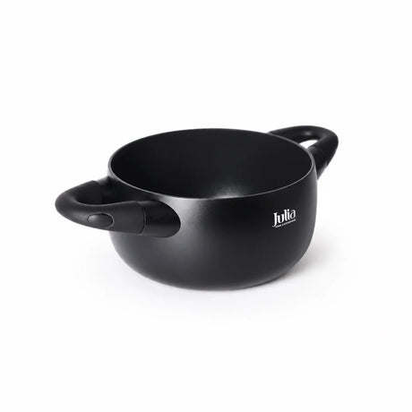 Julia Black Tec Casserole 20cm with Lid - Black - Titanium Non-Stick - Al Kabayel Discount CentreJulia Black Tec Casserole 20cm with Lid - Black - Titanium Non-StickCasserolesJULIAAl Kabayel Discount Centre