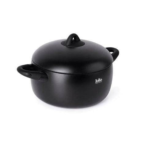 Julia Black Tec Casserole 28cm with Lid - Black - Titanium Non-Stick - Al Kabayel Discount CentreJulia Black Tec Casserole 28cm with Lid - Black - Titanium Non-StickCasserolesJULIAAl Kabayel Discount Centre