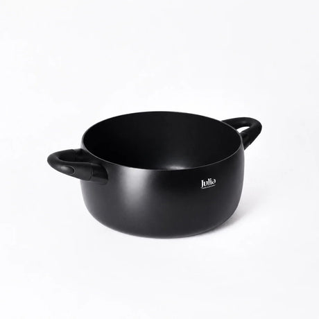 Julia Black Tec Casserole 28cm with Lid - Black - Titanium Non-Stick - Al Kabayel Discount CentreJulia Black Tec Casserole 28cm with Lid - Black - Titanium Non-StickCasserolesJULIAAl Kabayel Discount Centre