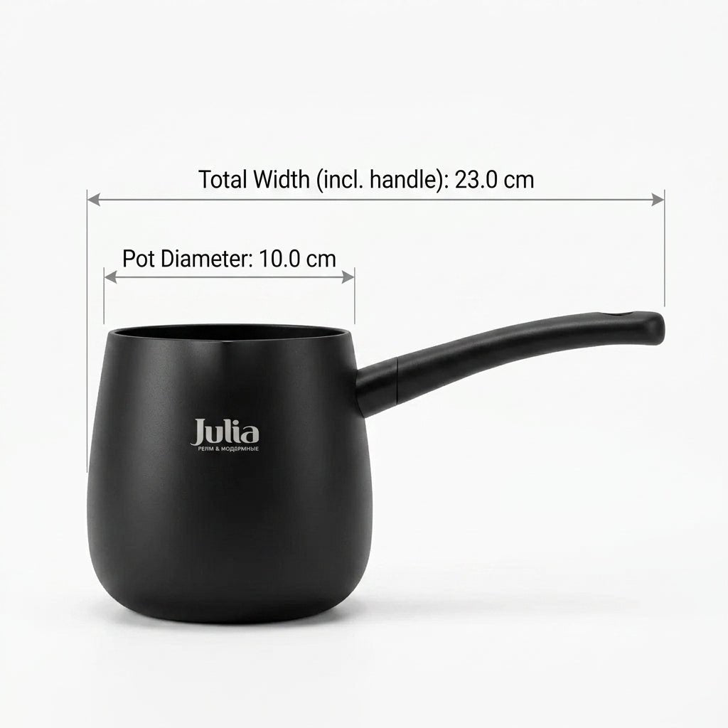 Julia Black Tec Milk Pot 10cm-Black- Titanium Non-Stick - Al Kabayel Discount CentreJulia Black Tec Milk Pot 10cm-Black- Titanium Non-StickTea/Coffee PotsJULIAAl Kabayel Discount Centre