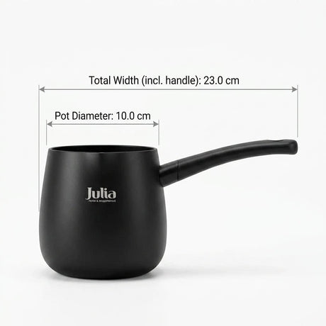 Julia Black Tec Milk Pot 10cm-Black- Titanium Non-Stick - Al Kabayel Discount CentreJulia Black Tec Milk Pot 10cm-Black- Titanium Non-StickTea/Coffee PotsJULIAAl Kabayel Discount Centre