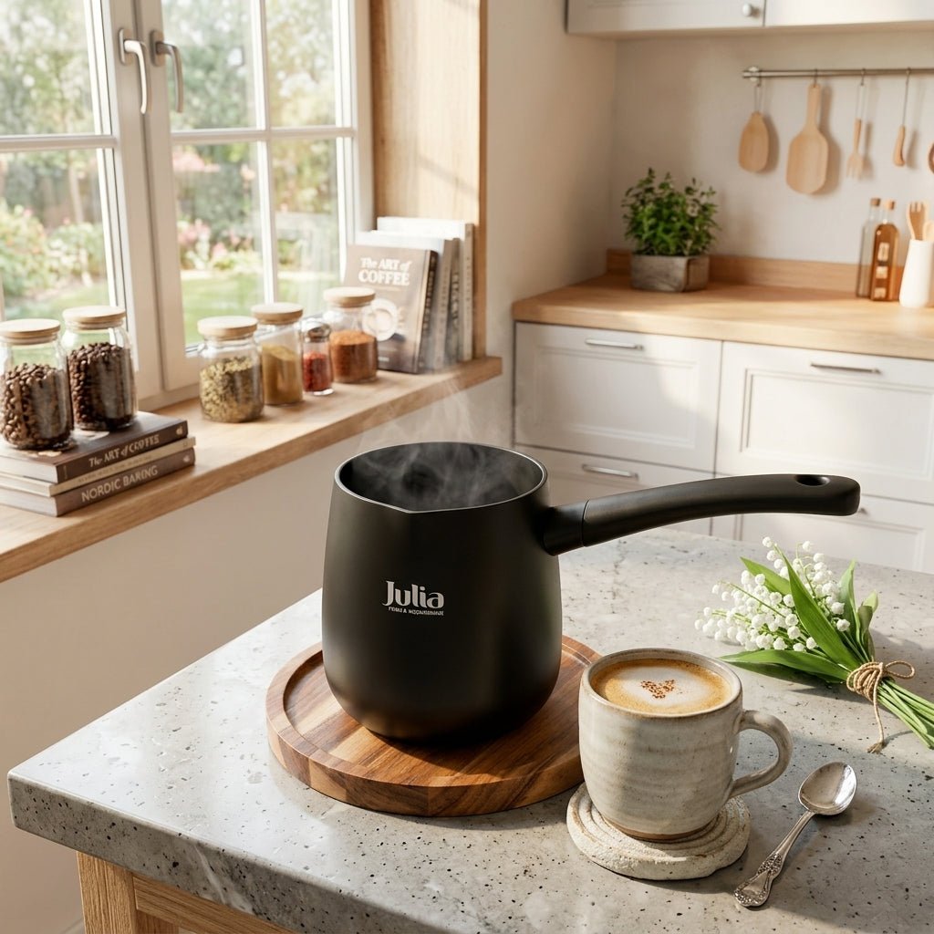 Julia Black Tec Milk Pot 10cm-Black- Titanium Non-Stick - Al Kabayel Discount CentreJulia Black Tec Milk Pot 10cm-Black- Titanium Non-StickTea/Coffee PotsJULIAAl Kabayel Discount Centre